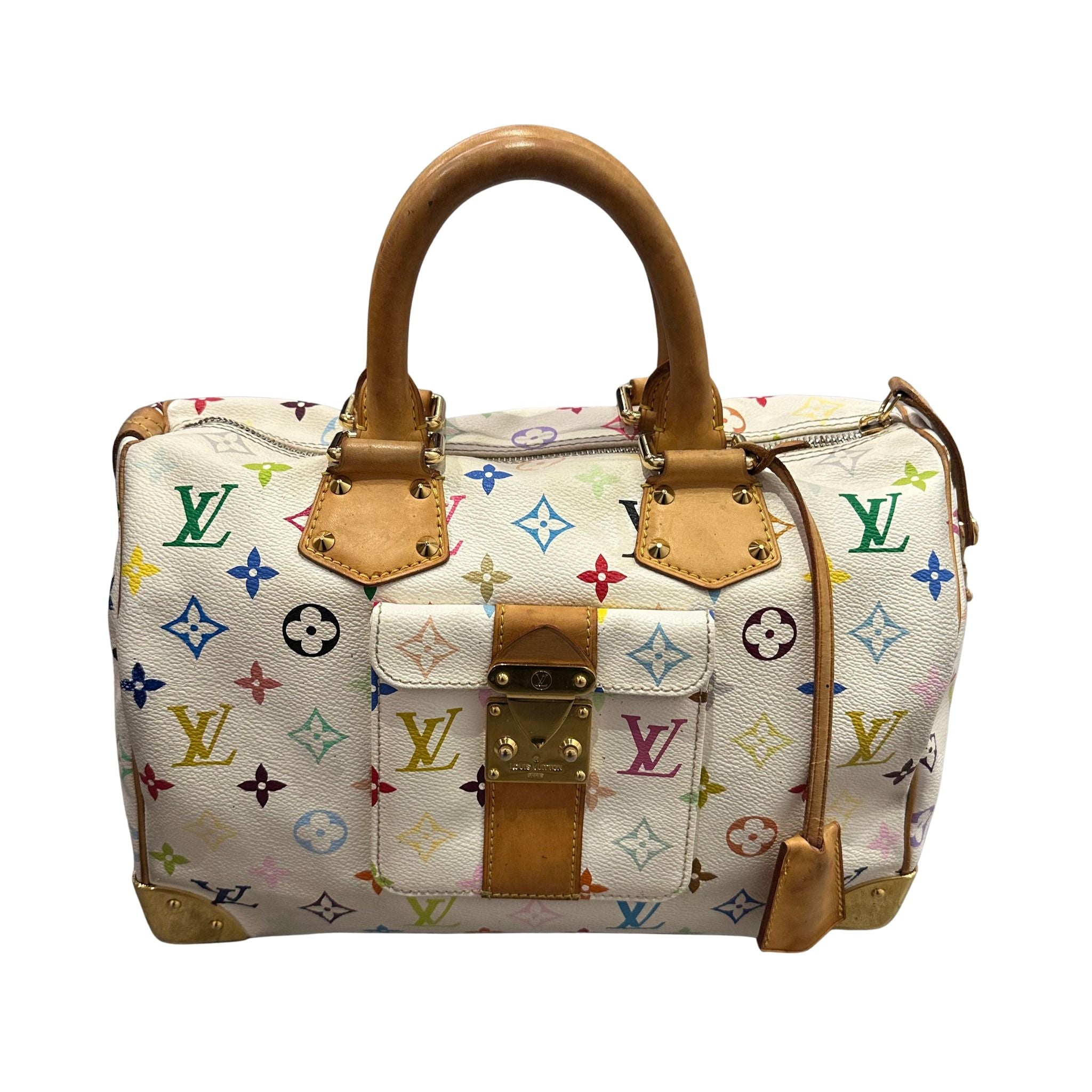 Louis Vuitton x Takashi Murakami Speedy 30 White Multicolour - Pre-Owned