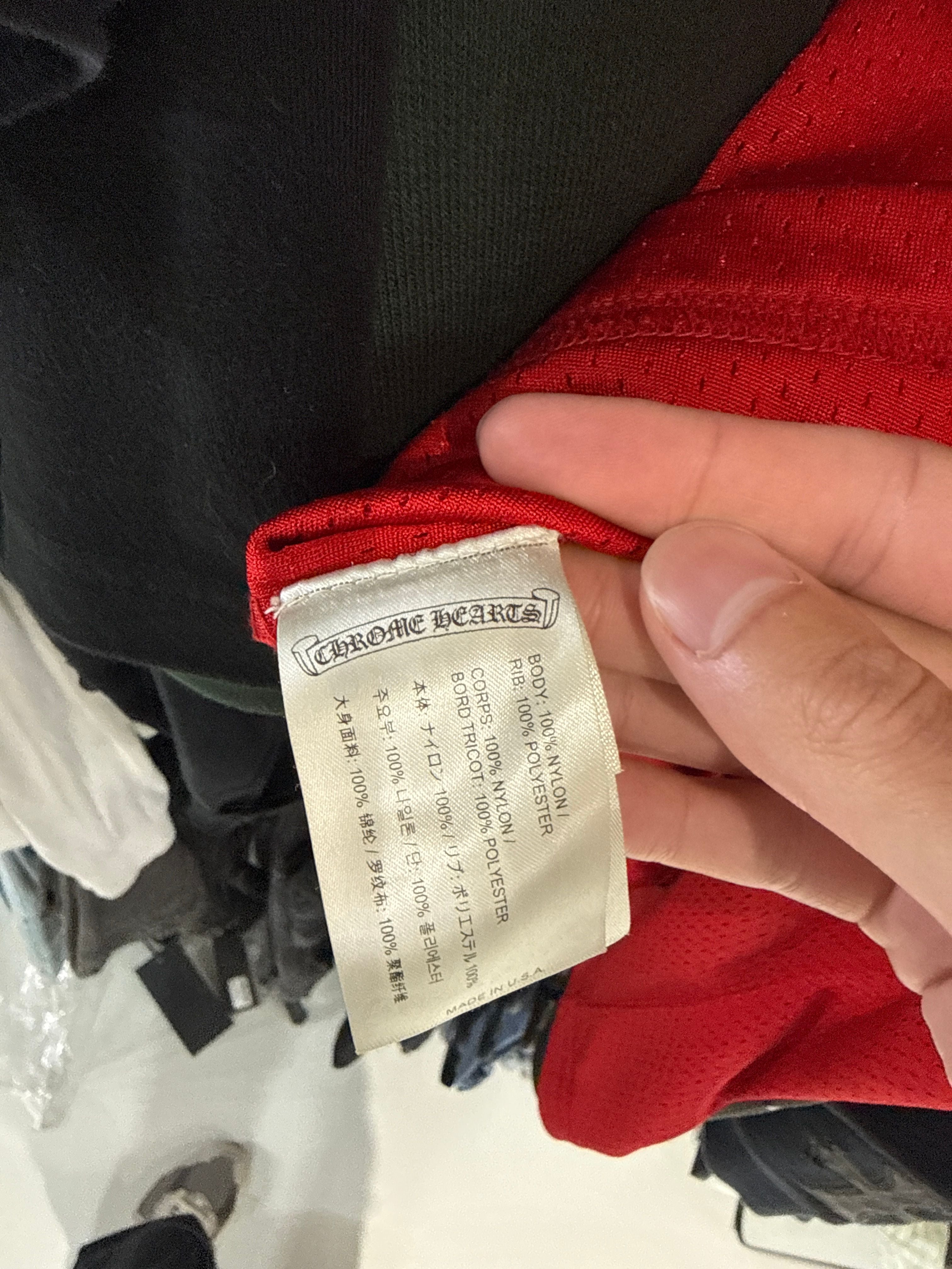 Chrome Hearts x Matty Boy PPO Form Team Mesh Warm Up Jersey T-Shirt Red - Lightly Pre-Owned Size M