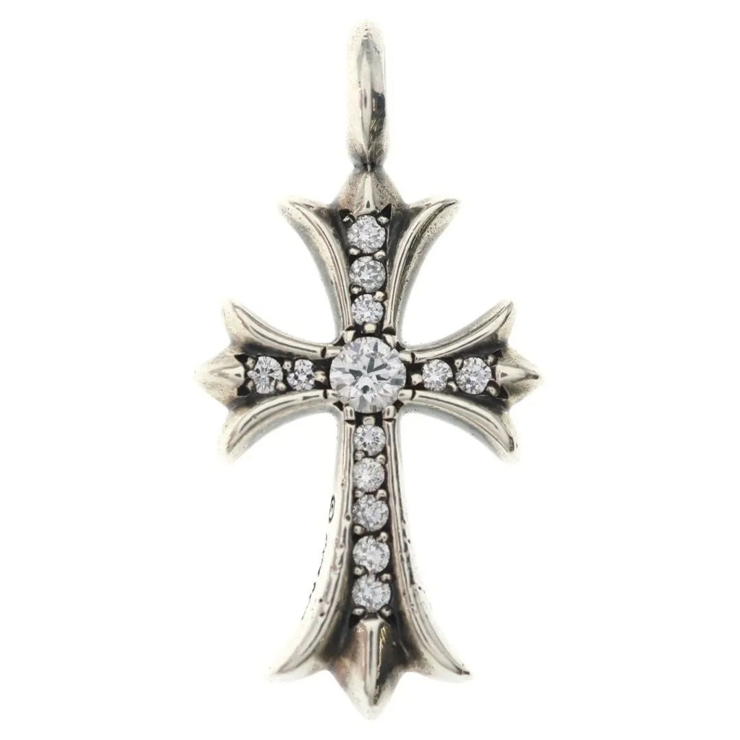 Chrome Hearts Pave Diamond Tiny Fat Pendant