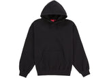 Supreme Satin Applique Hooded Sweatshirt (SS26) Black