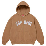 Supreme Arc Thermal Lined Zip Up Hooded Sweatshirt (FW26) Brown
