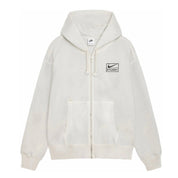 Nike X Stussy Pigment Dyed Fleece Zip Hoodie Light Bone (SS24)