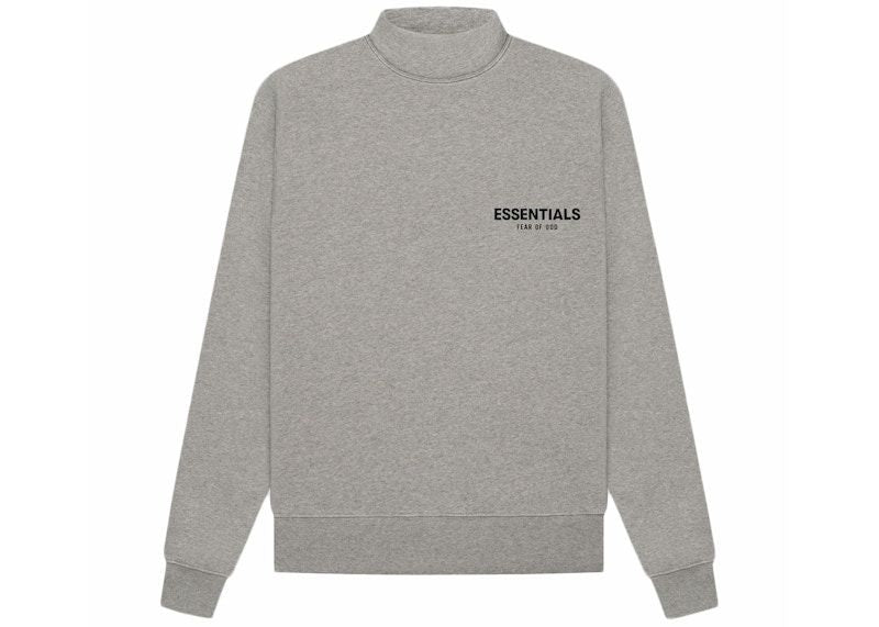 Fear of God Essentials Mockneck (SS22) Dark Oatmeal (Preowned Size M) - Pre-Owned