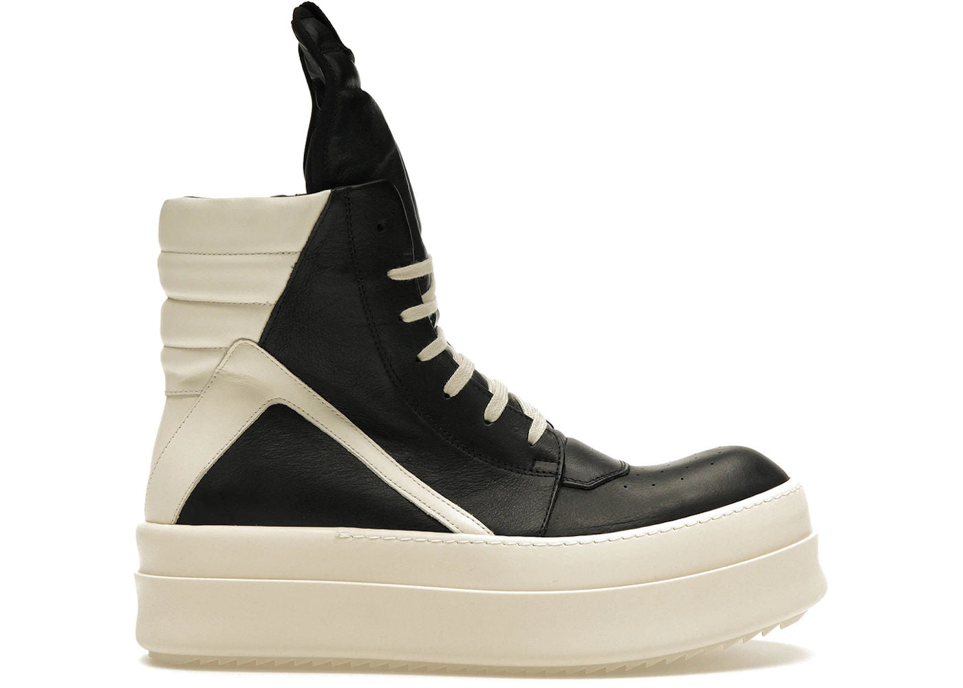 Rick Owens Mega Bumper Geobasket Black Milk - Pre-Owned Size 13 (No Original Box)