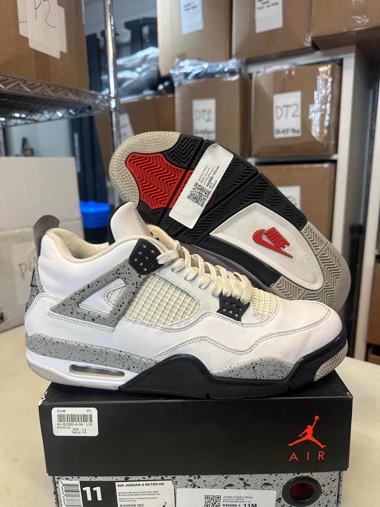 Jordan 4 Retro White Cement (2016) - Pre-Owned Size 11M