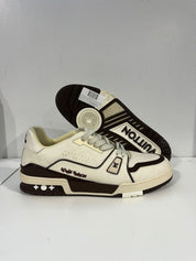Louis Vuitton by Tyler, the Creator LV Trainer White Mocha - Pre-Owned Size 11 (No original box)