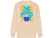Aime Leon Dore Tulips Long-Sleeve Graphic Tee Tan