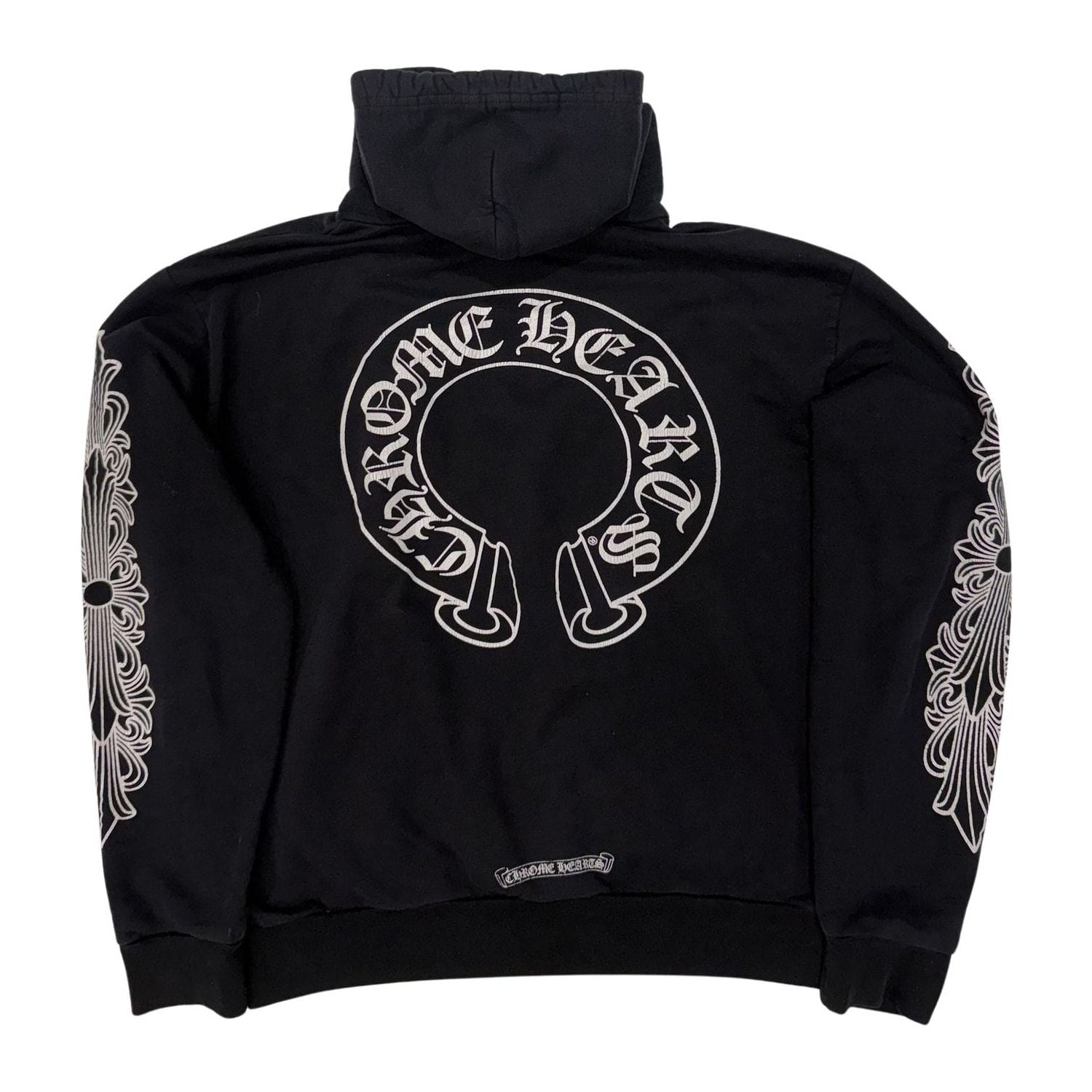 Chrome Hearts Floral Horseshoe Pullover Hoodie Black - Pre-Owned Size M