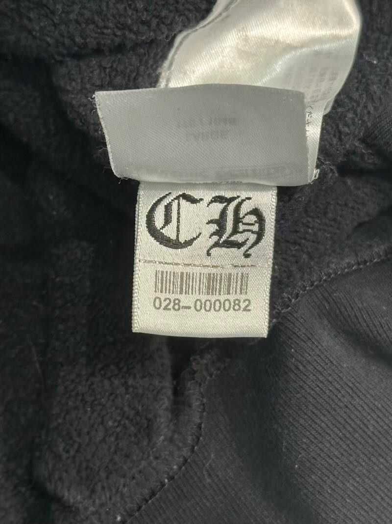 Chrome Hearts  T-Bar Logo Shoulder Pullover Hoodie Black - Pre-Owned Size L