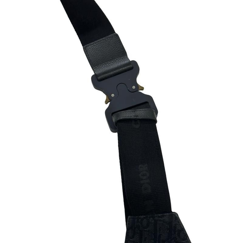 Dior Saddle Bag Black Oblique Jacquard - Pre-Owned