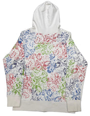 Chrome Hearts All Over Logo Zip-Up Hoodie White/Multicolour - Gently Pre-Owned Size M