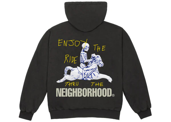 Travis Scott Cactus Jack X Neighbourhood Carousel Zip-Up Hoodie Black