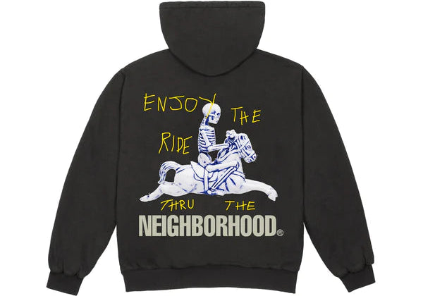 Travis Scott Cactus Jack X Neighbourhood Carousel Zip-Up Hoodie Black