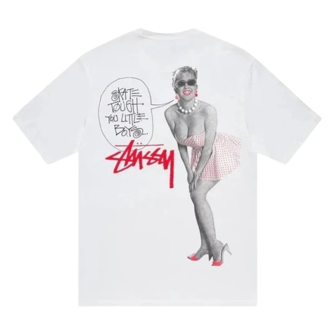 Stussy Skate Tough Tee White