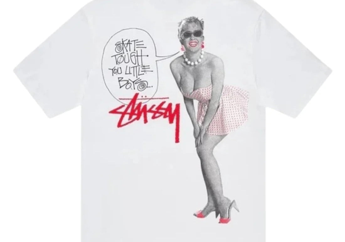 Stussy Skate Tough Tee White