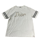 Dior Relaxed Fit Ribbon Logo T-Shirt White - Pre-Owned Size XL