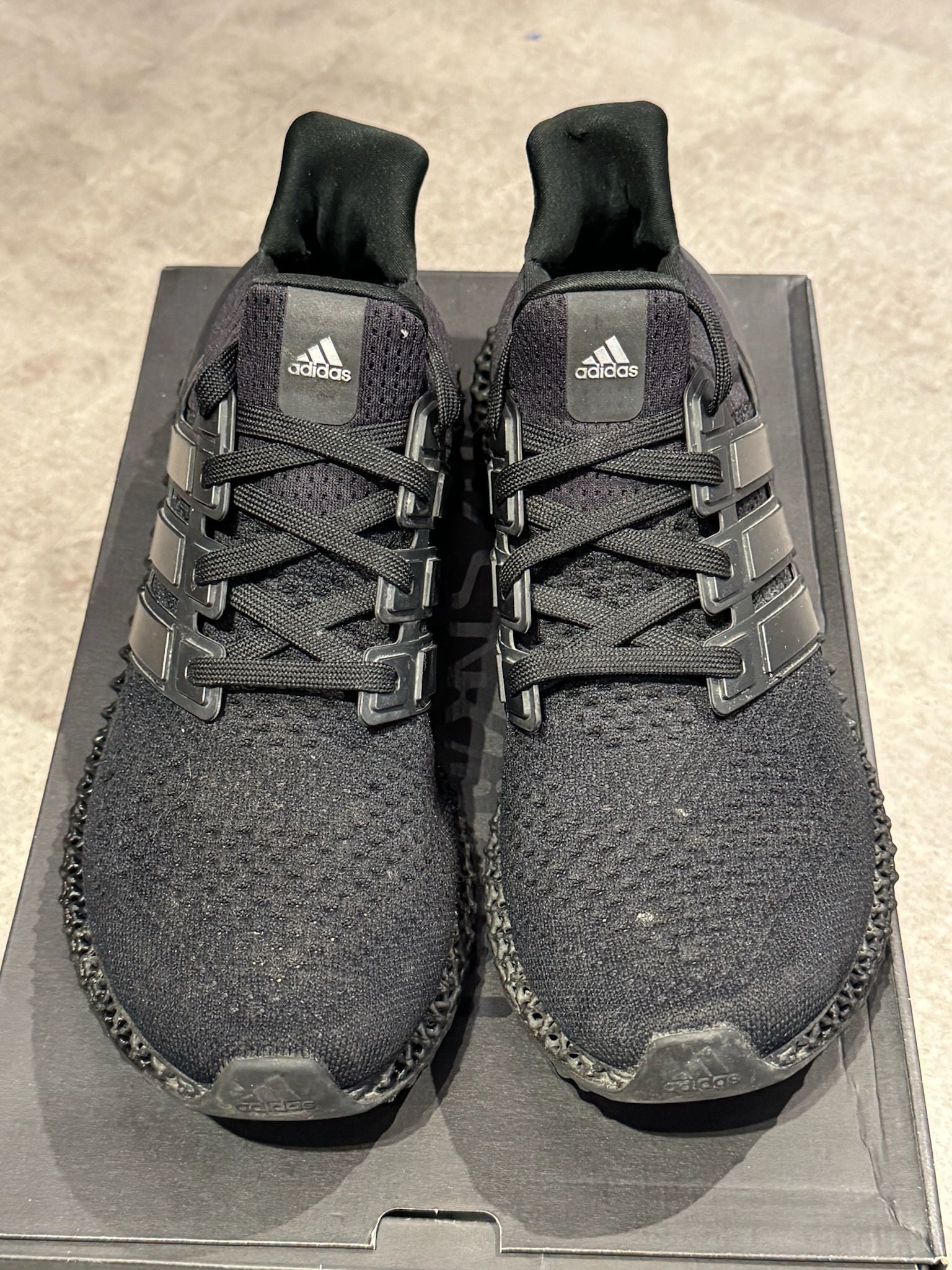 adidas Ultra 4D Triple Black (Preowned size 10) - Pre-Owned