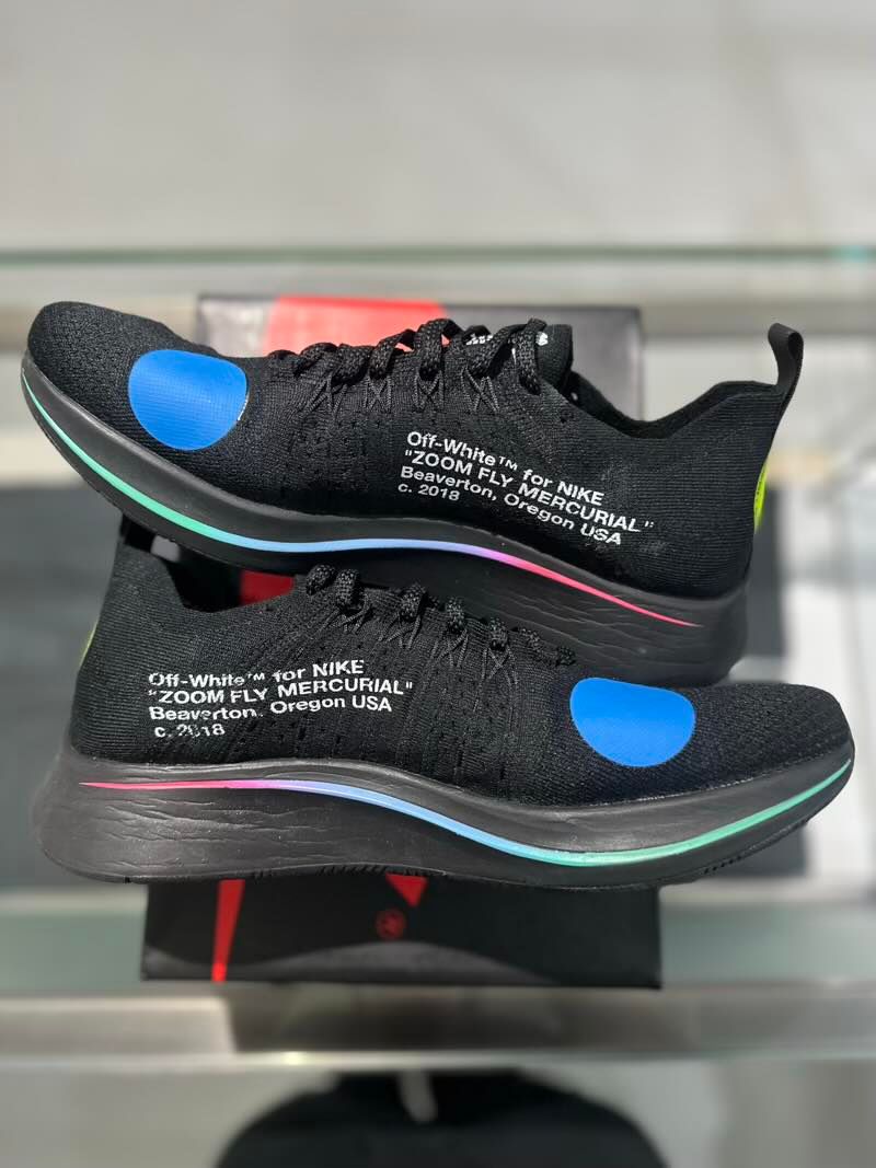 Nike Zoom Fly Mercurial Off-White Black - Pre-Owned Size 11 (No original box)