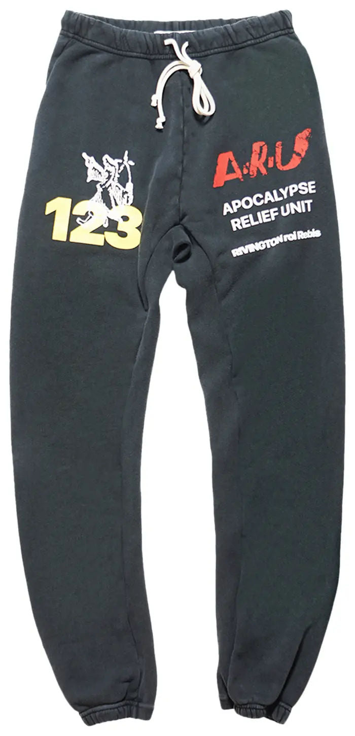 Rivington Roi Rebis Apocalypse Relief Unit Gymbag Sweatpants Vintage Black