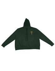 Chrome Hearts Military Green Orange Shoulder Logo Hoodie - Pre-Owned Size XL