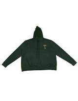 Chrome Hearts Military Green Orange Shoulder Logo Hoodie - Pre-Owned Size XL