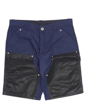 Chrome Hearts Leather Double Knee Carpenter Shorts Navy