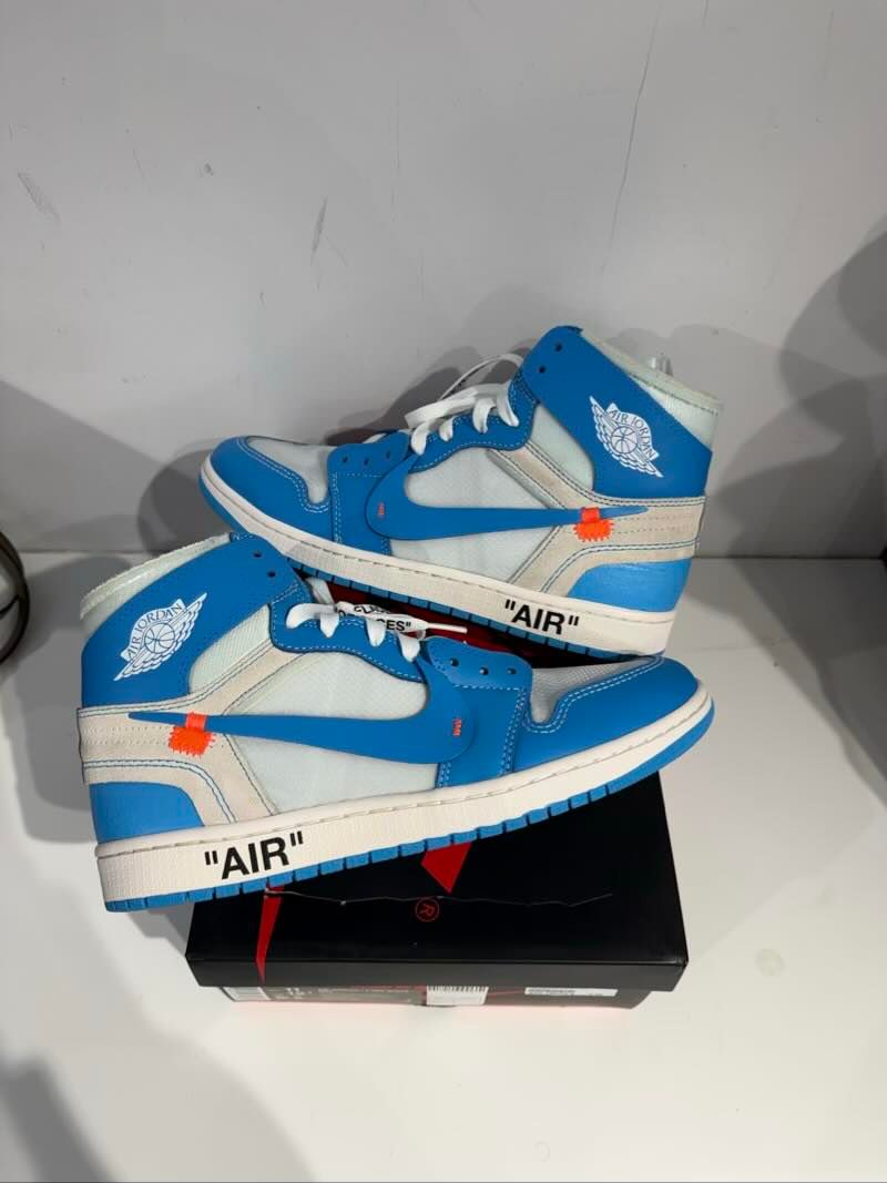 Jordan 1 Retro High Off-White University Blue - Lightly Used Size 11
