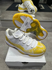 Jordan 11 Retro Low Yellow Snakeskin (W) (Preowned)