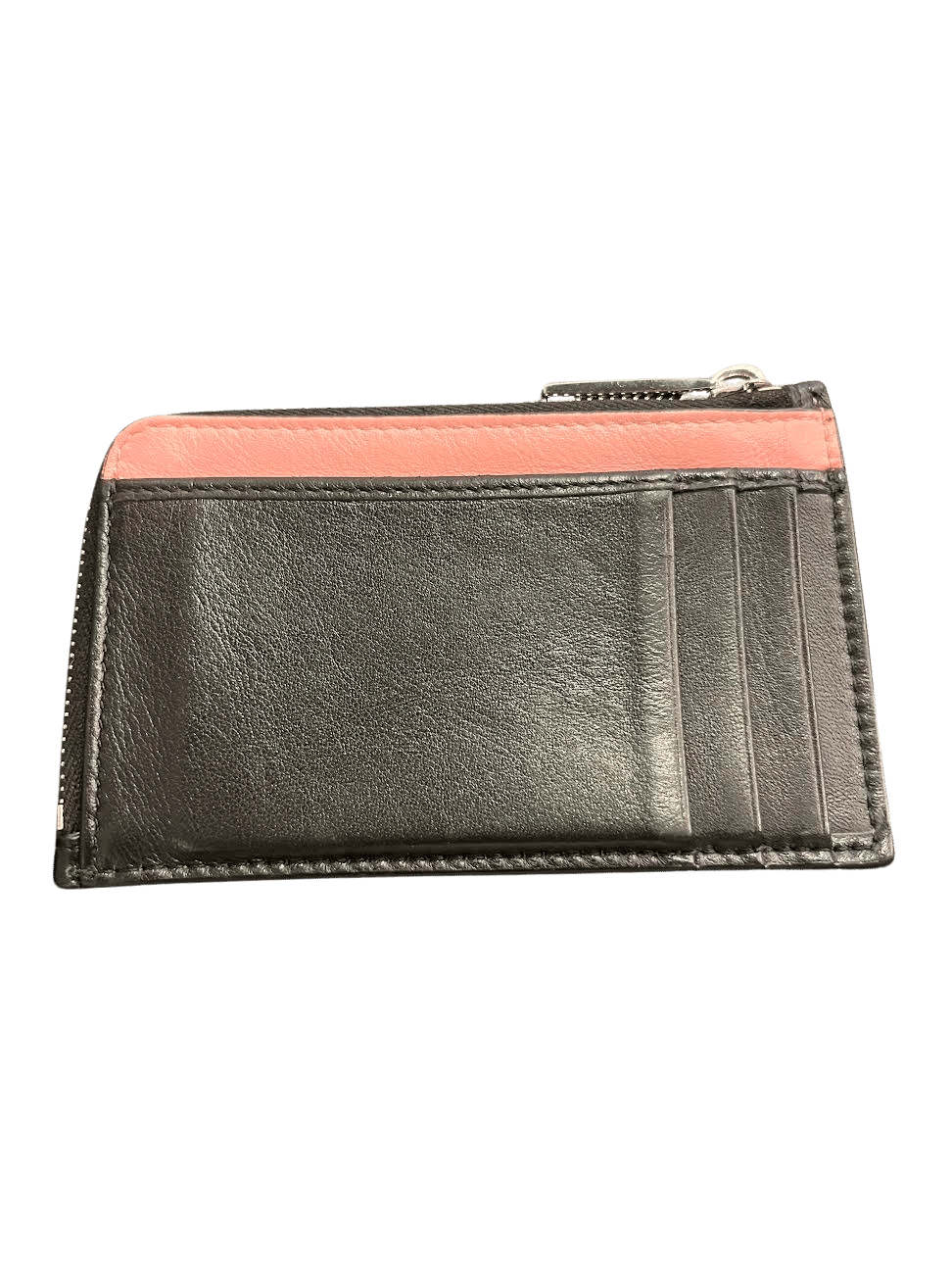 Dior x Kaws Zipped Card and Coin Holder Pink Bees Black (Preowned) - Pre-Owned