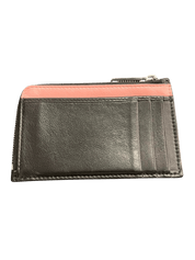 Dior x Kaws Zipped Card and Coin Holder Pink Bees Black (Preowned) - Pre-Owned