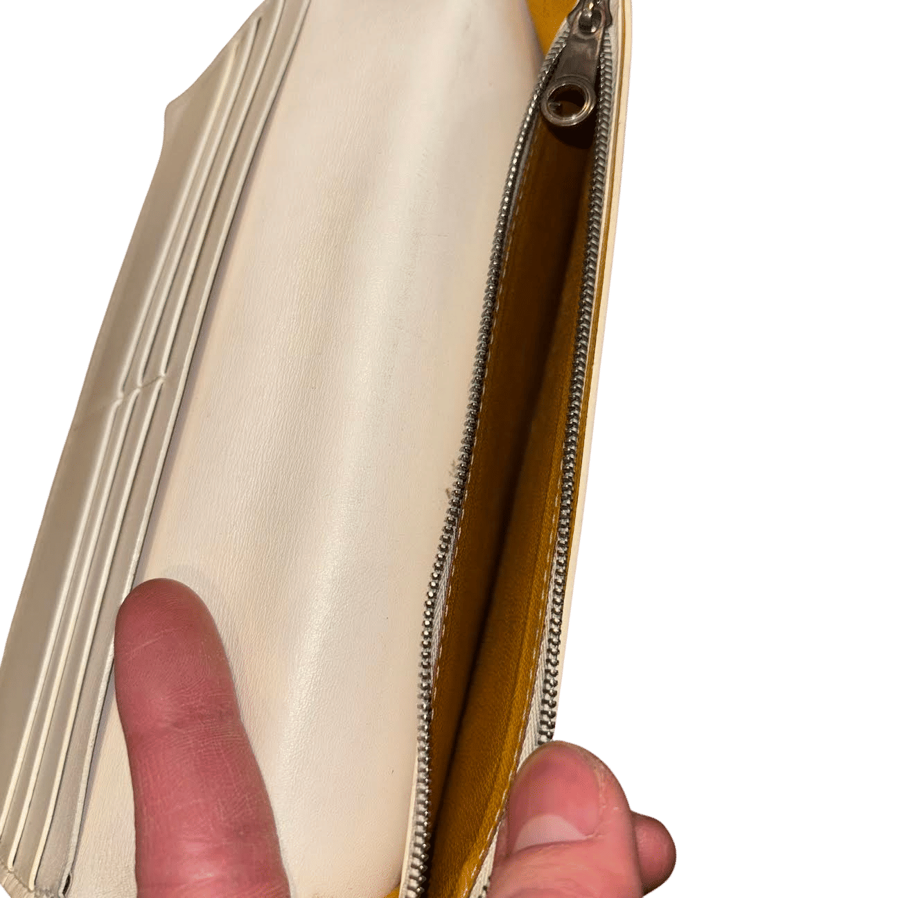 Goyard Richelieu Wallet Goyardine White (Preowned) - Pre-Owned