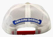 Chrome Hearts King Taco 4th Of July Trucker Hat Red/White/Blue
