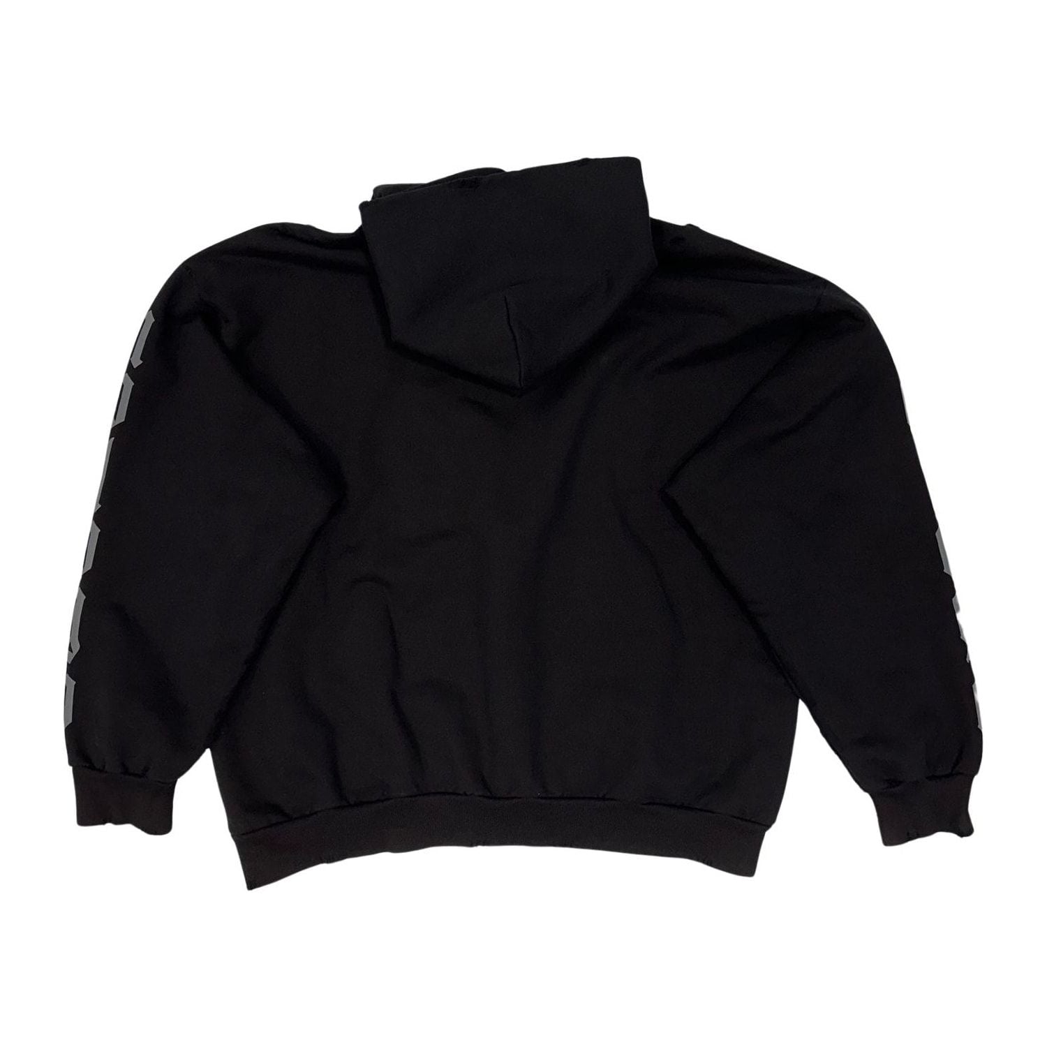 Balenciaga No Logo Distressed Hoodie Black - Pre-Owned Size S