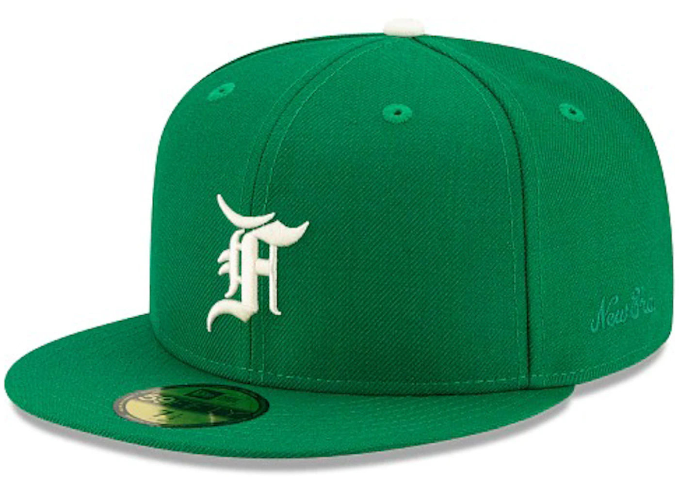 Fear of God Essentials New Era 59Fifty Fitted Hat (FW21) Kelly Green, brand new, size 7 1/8
