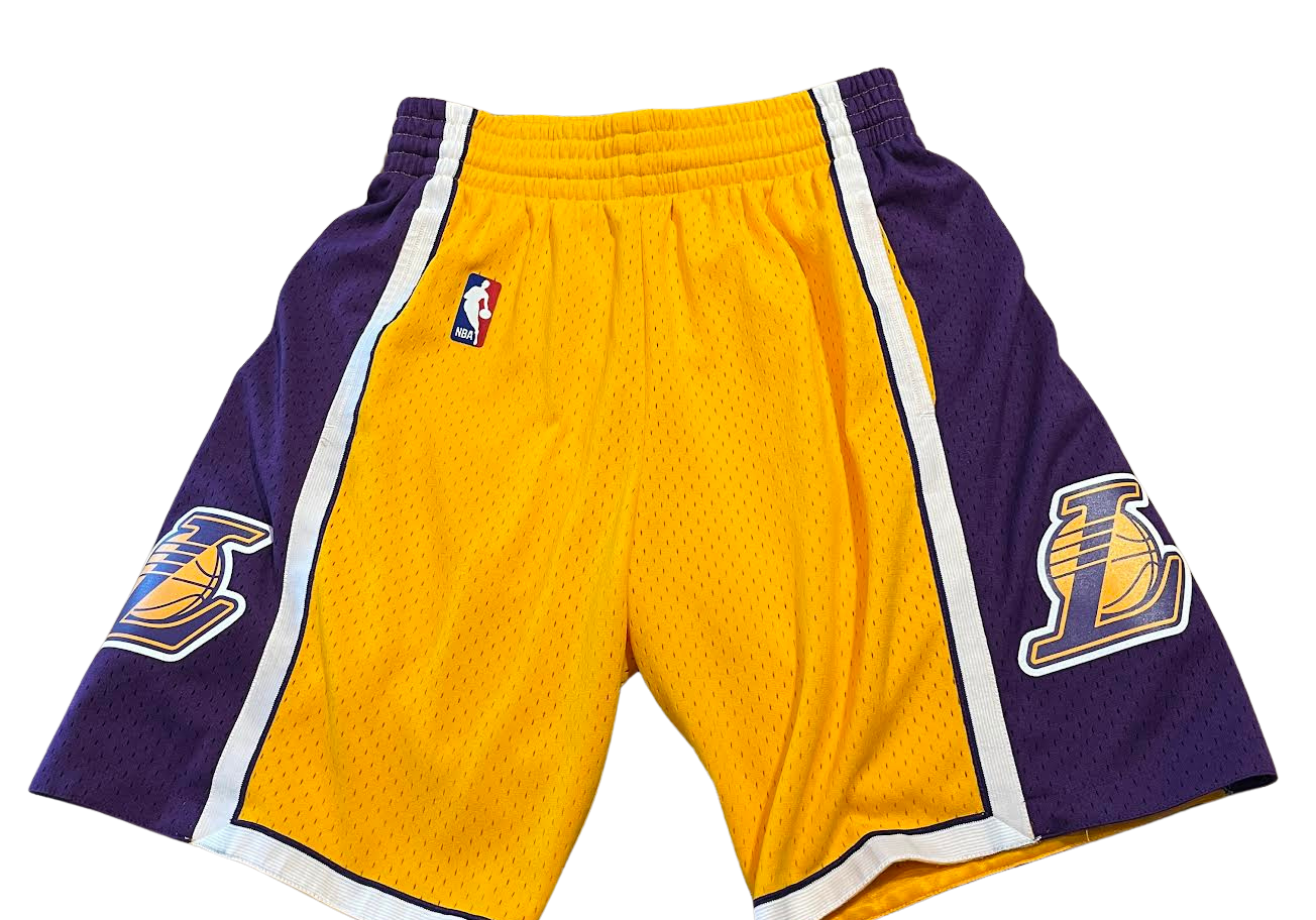 Mitchell & Ness Gold Los Angeles Lakers Swingman Mesh Shorts