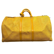 Louis Vuitton Keepall 55 Travel Bag Yellow Epi Leather - Pre-Owned