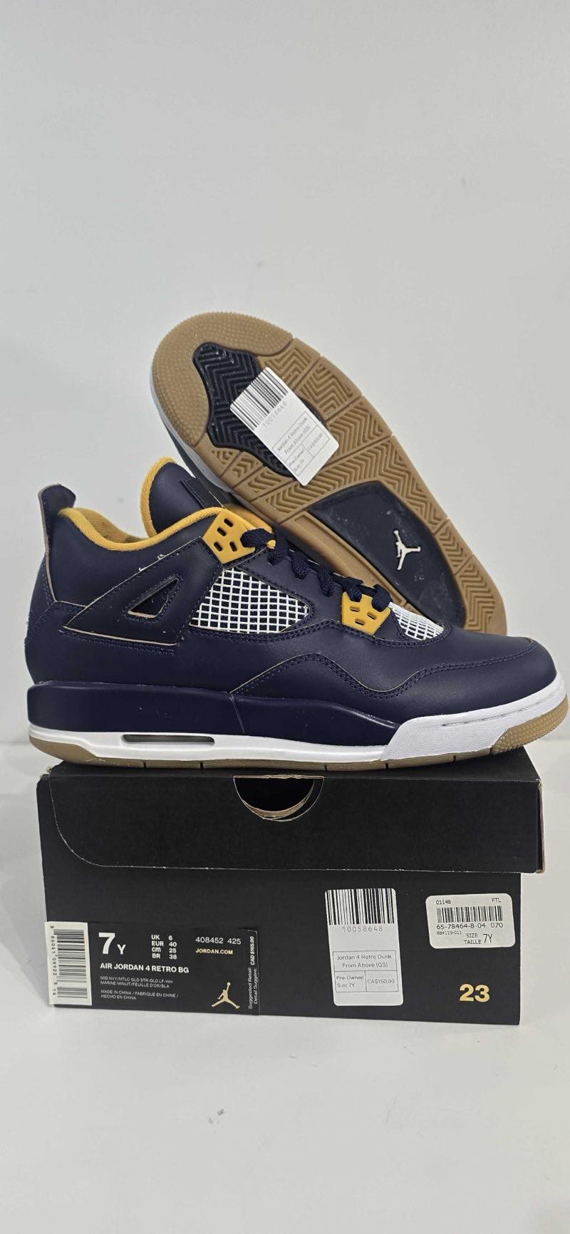Jordan 4 Retro Dunk From Above (GS) - Pre-Owned Size 7Y