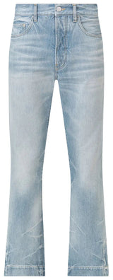 Amiri Straight Flare Jeans Faded Indigo