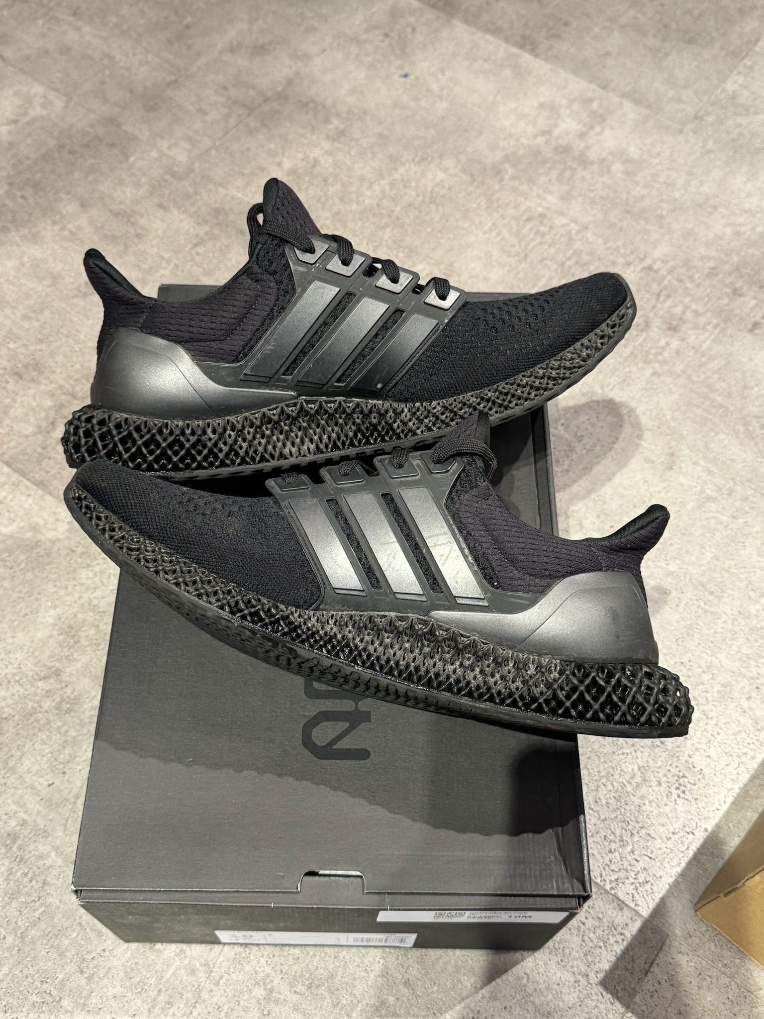 adidas Ultra 4D Triple Black (Preowned size 10) - Pre-Owned