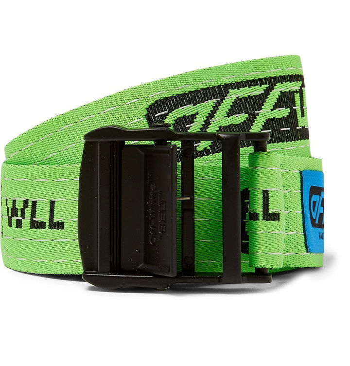 Off-White - 3.5cm Green Industrial Webbing Belt - Men - Green (Preowned) - Pre-Owned