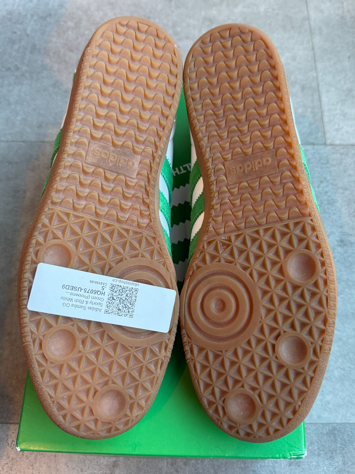 Adidas Samba OG Sporty & Rich White Green - Pre-Owned Size 9.5