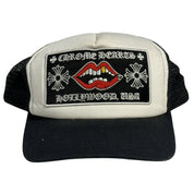 Chrome Hearts Chomper Hollywood Trucker Hat Black/White - Lightly Pre-Owned