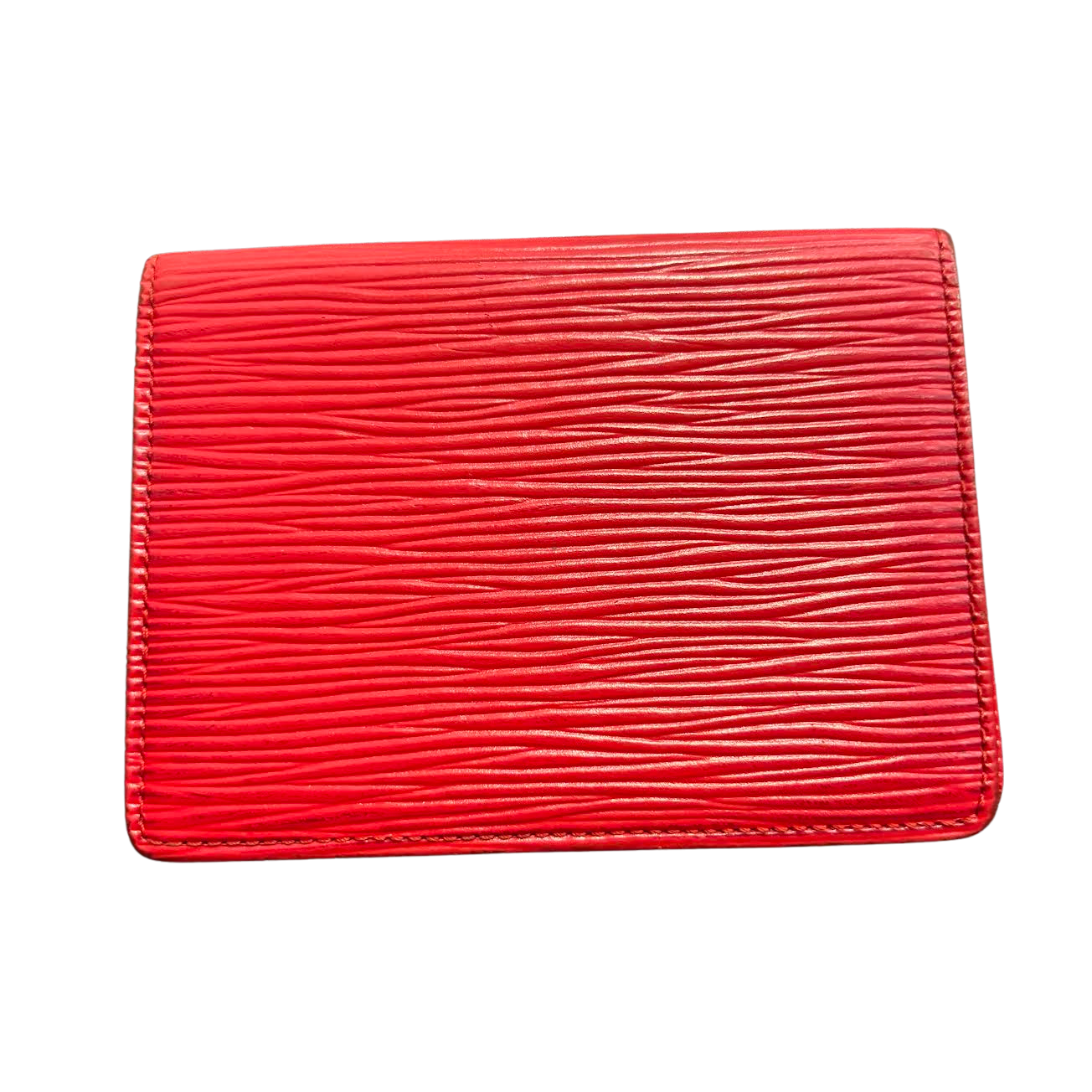 Louis Vuitton Epi Leather Bifold Passport Holder Red