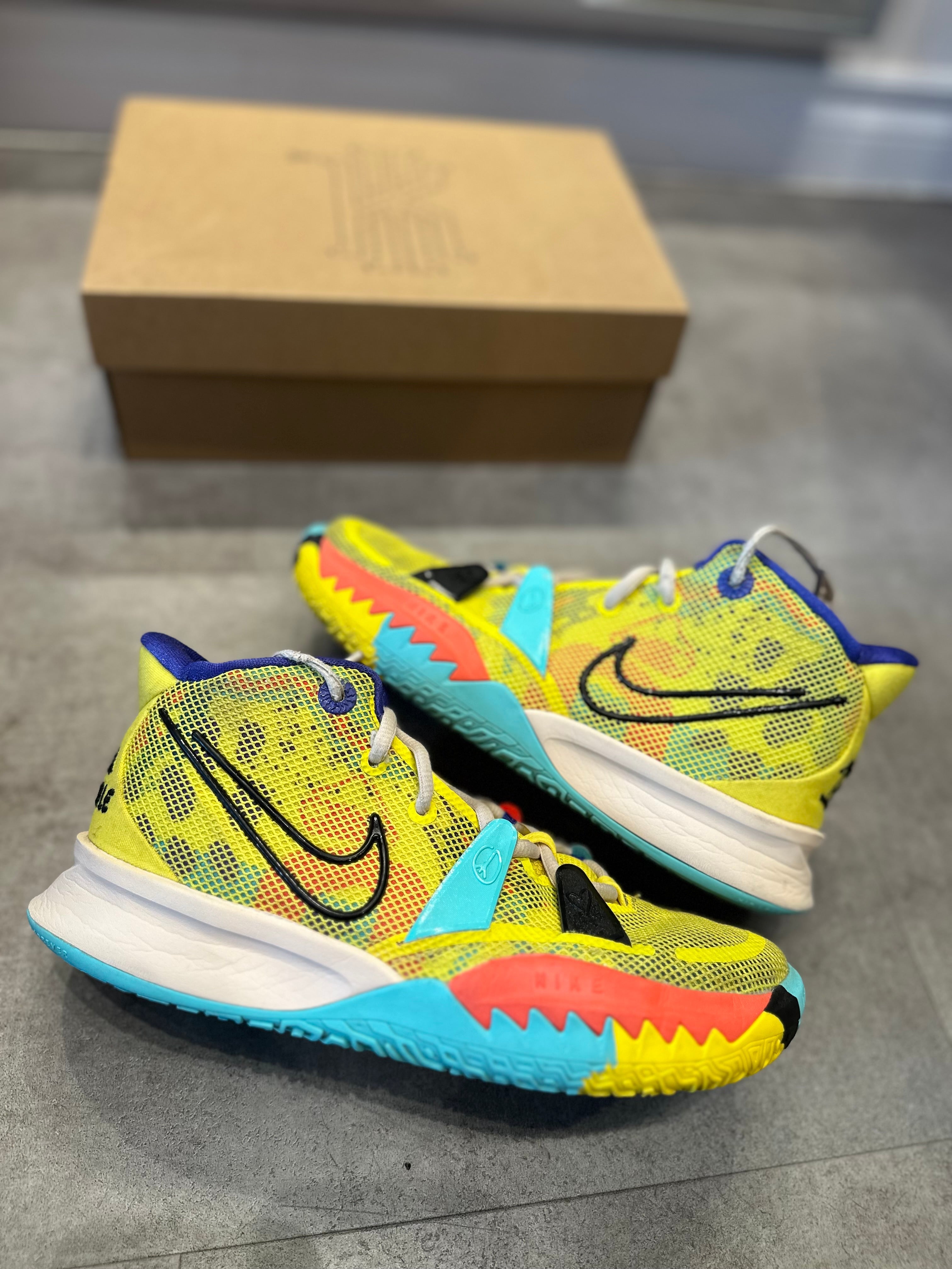 Nike Kyrie 7 1 World 1 People Electric Yellow (GS) (Preowned)