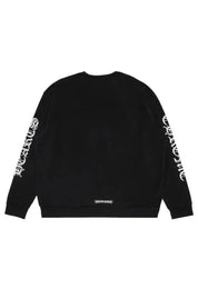 Chrome Hearts Neck Letters Logo Crewneck Black