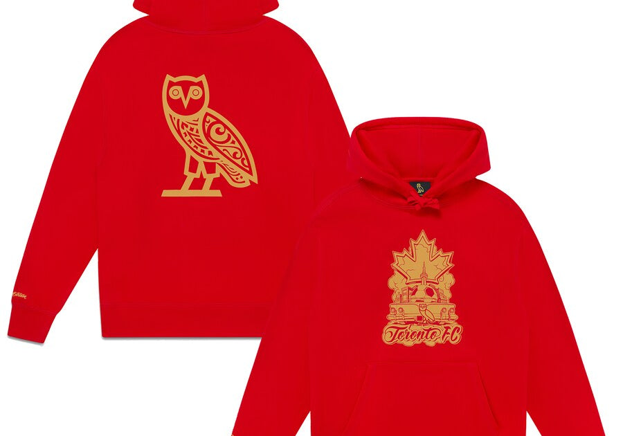 OVO x Toronto FC x Mister Cartoon Hoodie Red