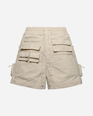 Whoisjacov Utility Cargo Shorts Bone