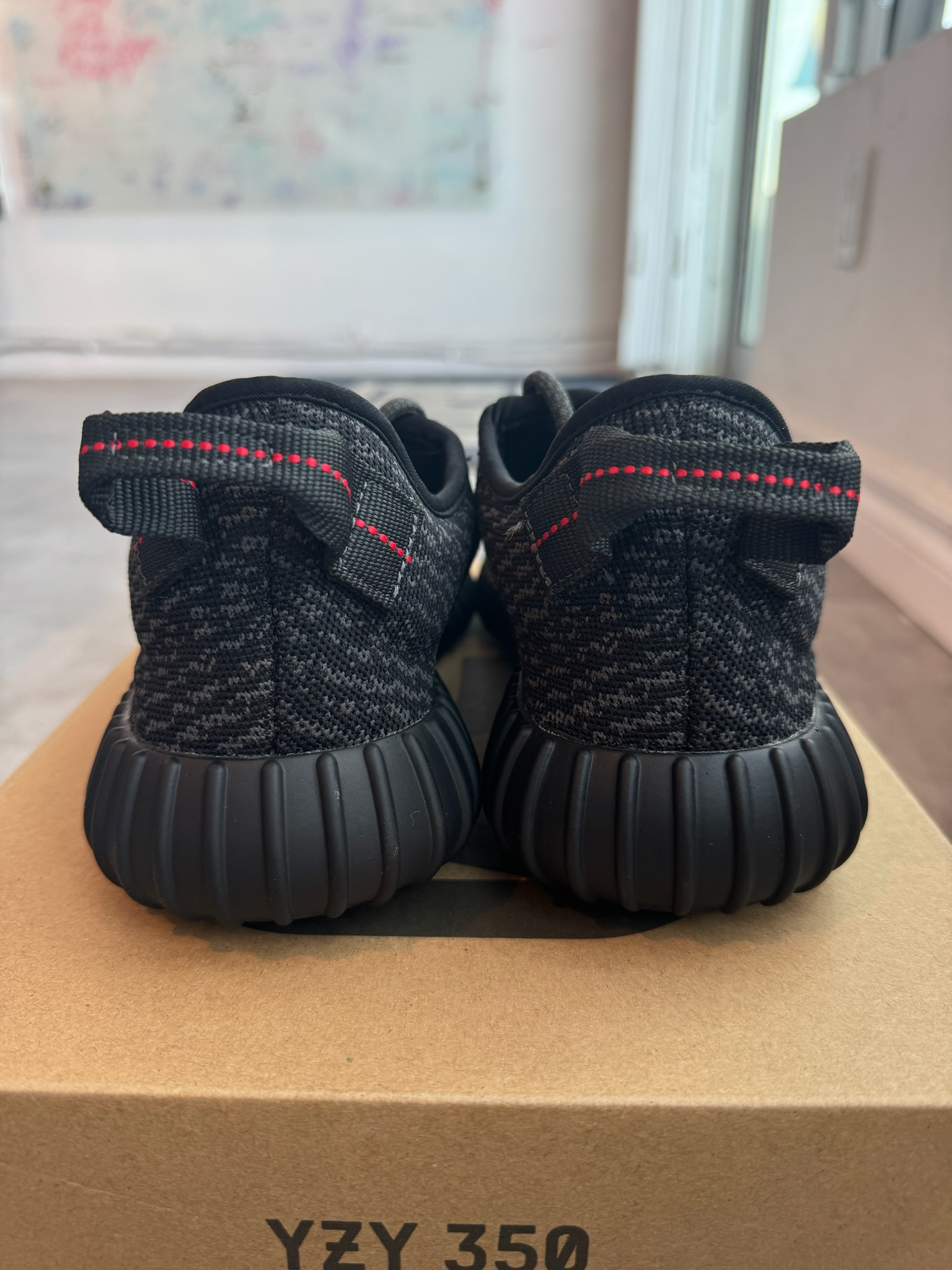 Adidas Yeezy 350 Pirate Black (2023) (Preowned Size 9.5)