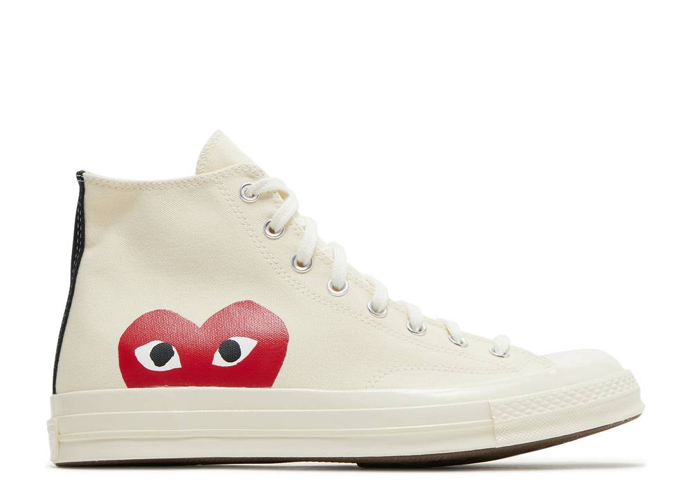 Converse X CDG Play Chuck Taylor All-Star 70 Hi Milk