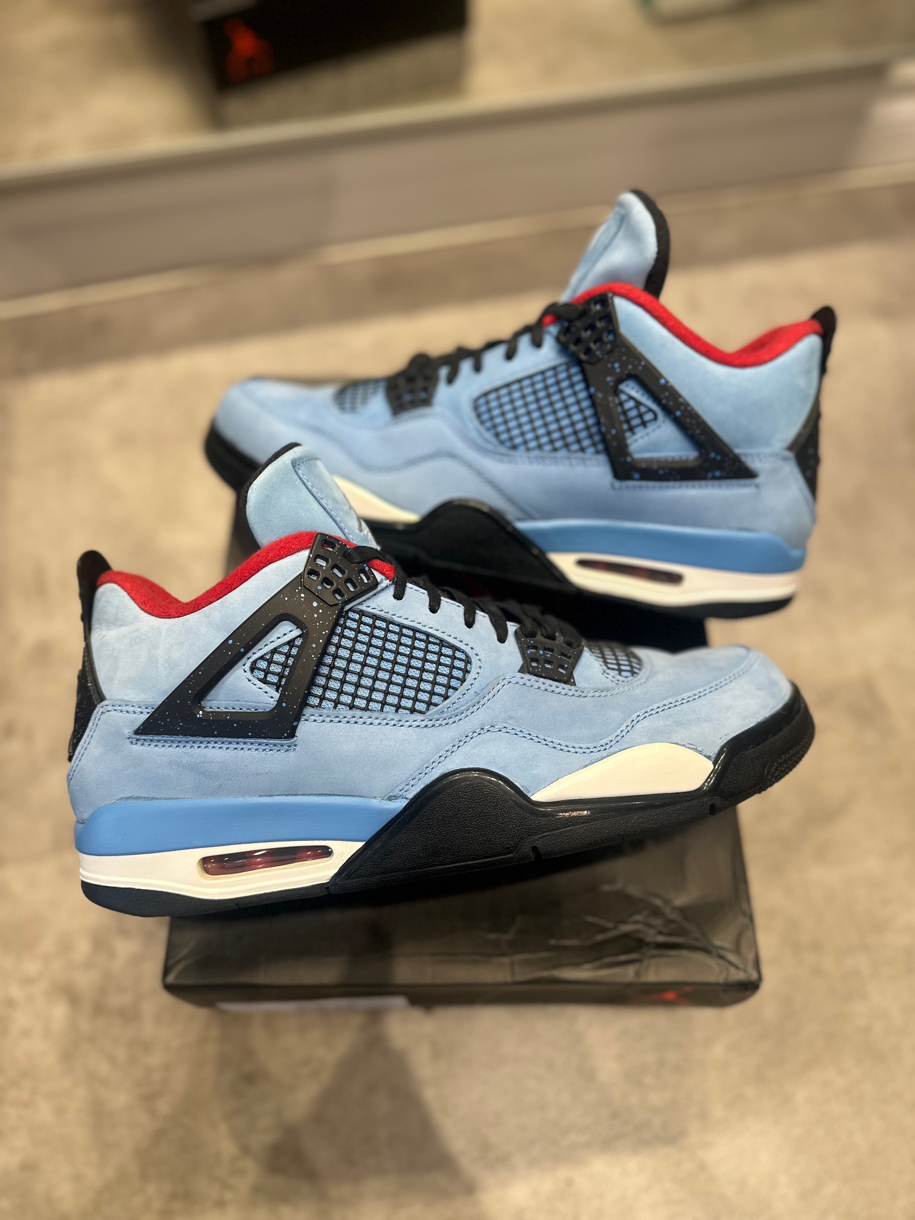 Nike jordan 4 retro x travis scott cactus jack blue shop
